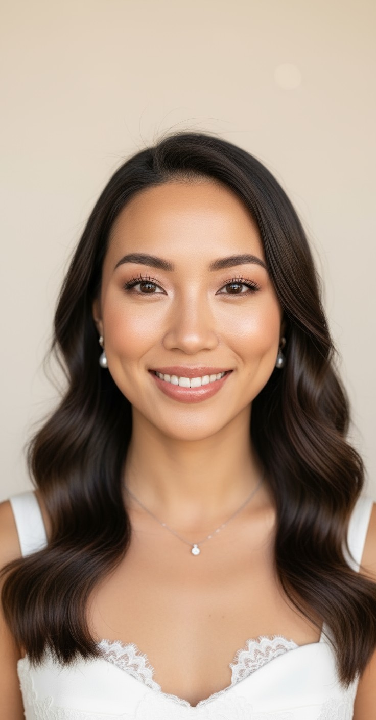 After Loose Waves Wedding Hair